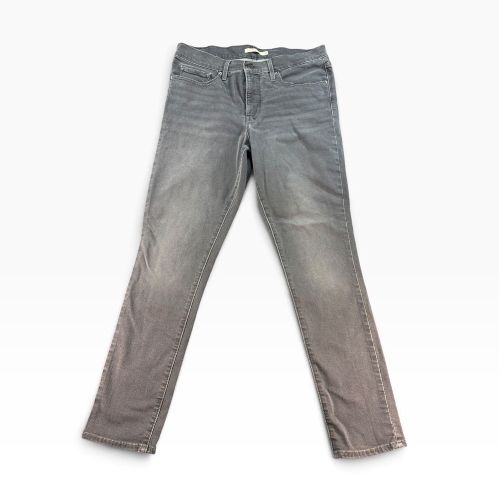 Levis 311 Shaping Skinny Jeans Womens 31 Grey Mid Rise Denim Pants